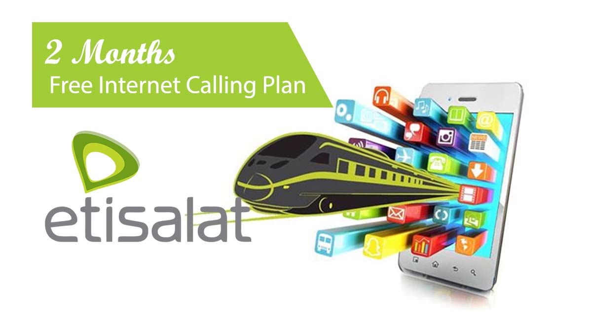Etisalat 2 months free internet calling plan