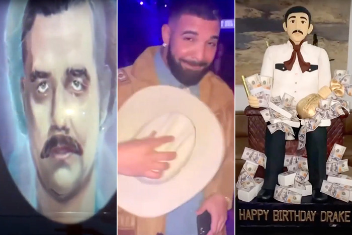 Drake Celebrates 35th Birthday with ‘Narcos’-Themed Party