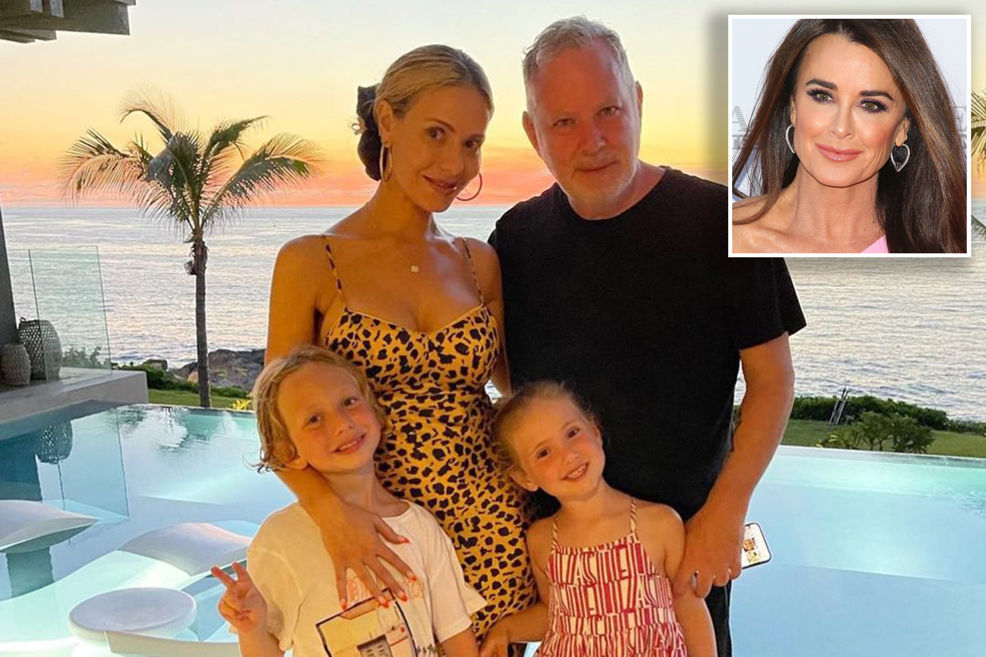 Kyle Richards, Dorit Kemsely and family