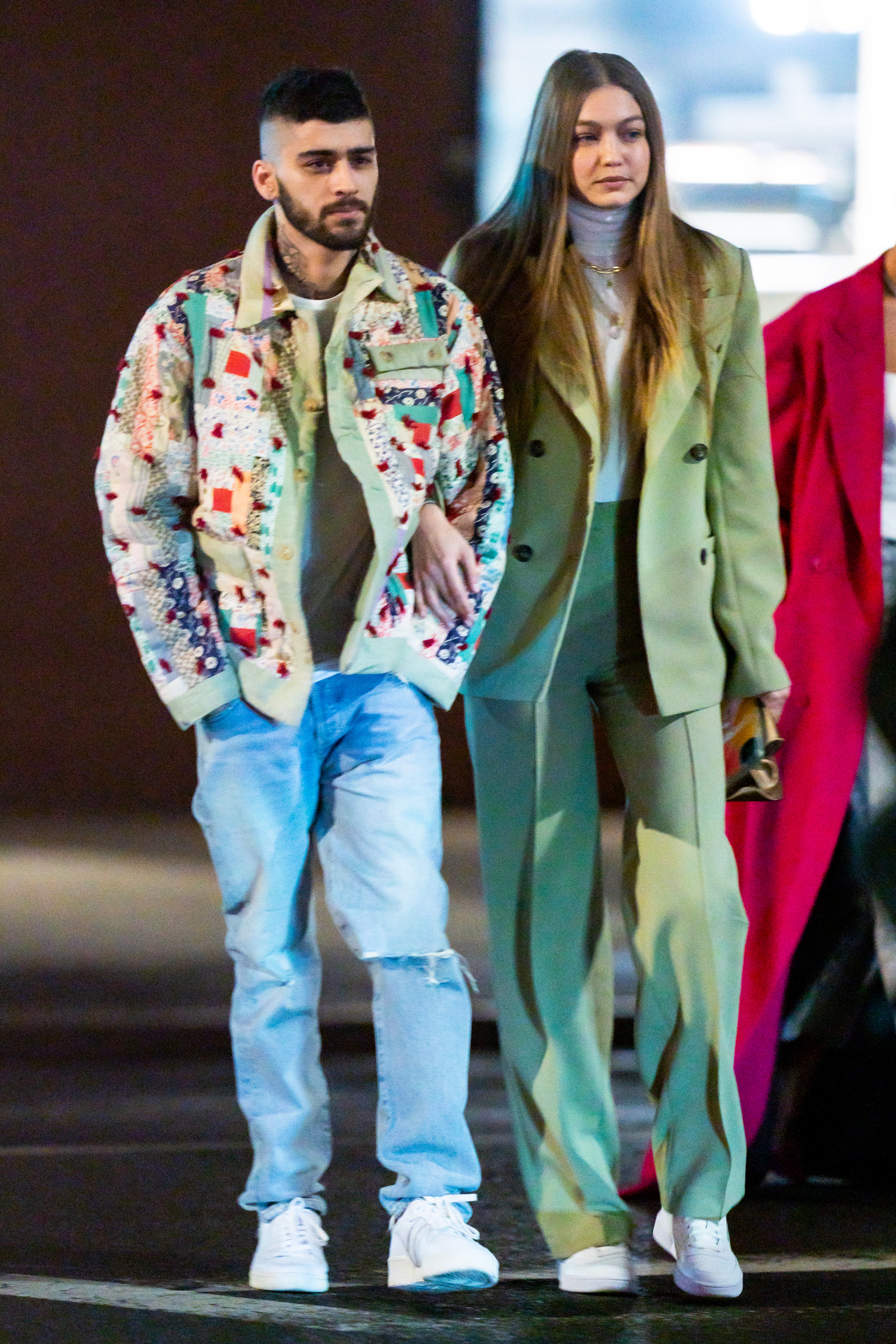 Zayn Malik and Gigi Hadid in New York City in 2020.