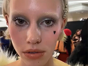 Gucci Spring 2022 Magnificence: Glitter Lids and Heart-Formed Magnificence Marks