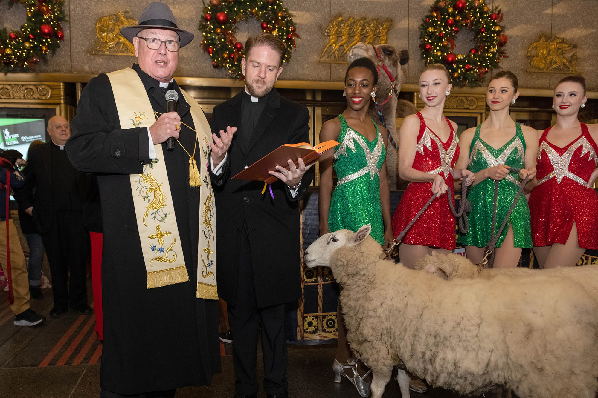 Cardinal Dolan returns to bless the Radio Metropolis Christmas uncover animals