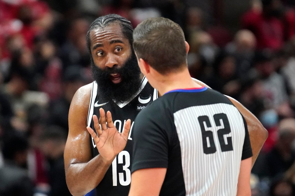 James Harden looks entirely frustrated by novel NBA vulgar suggestions
