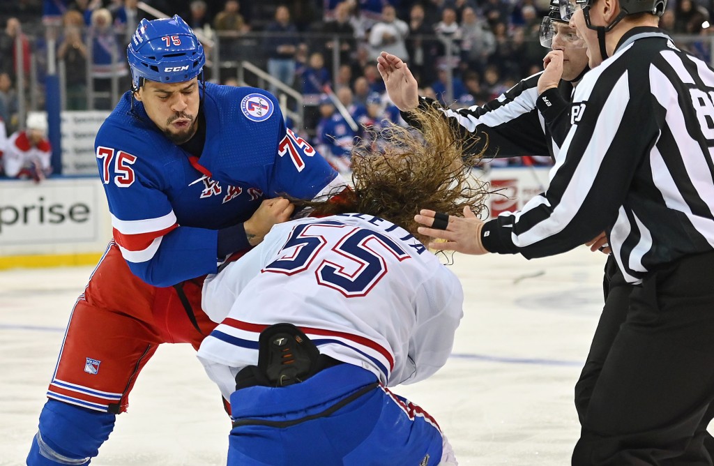 Enforcer Ryan Reaves gets ovation after first fight as a Ranger