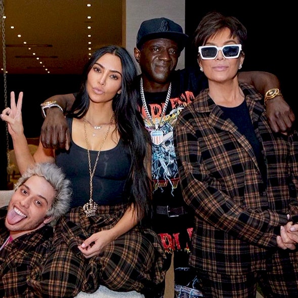 Of Direction Kim Kardashian and Pete Davidson Are Carrying Matching SKIMS