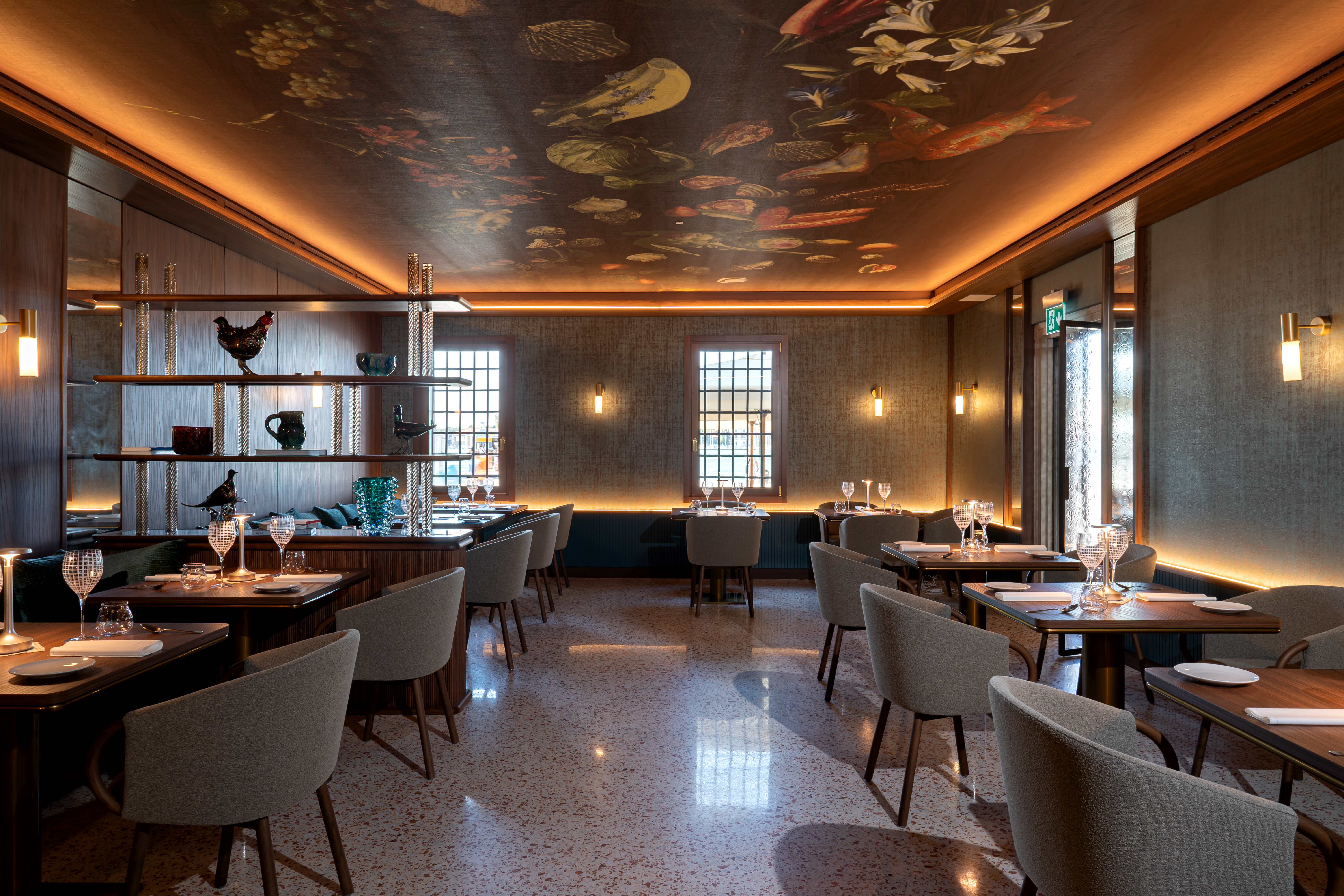 The restaurant at Ca' di Dio Hotel in Venice, Italy.