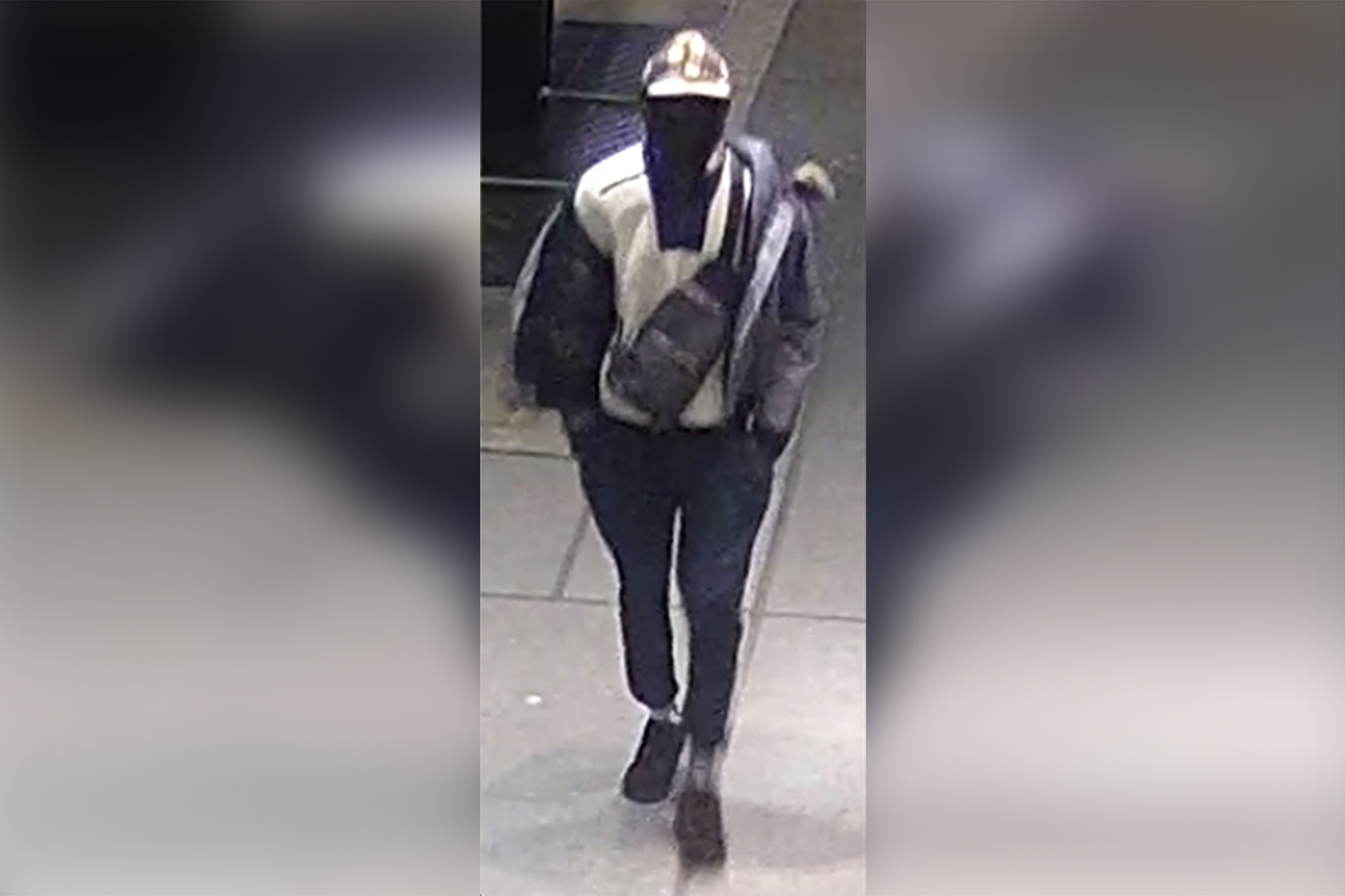 According to police, this man stabbed another person in the neck as a subway train was pulling into Penn Station on November 21, 2021.