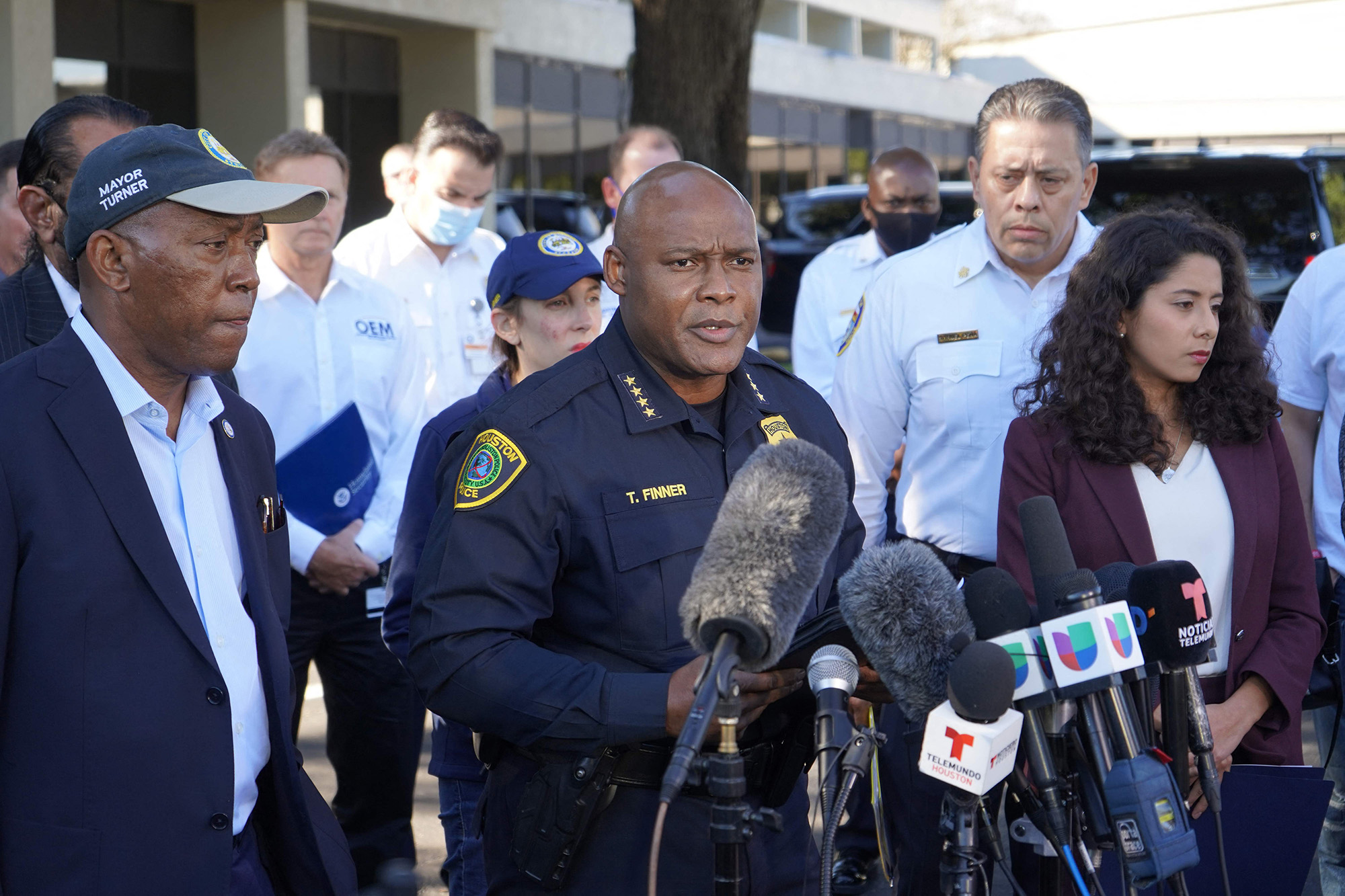 Houston police chief Troy Finner speaks after a concert accident killed 8 people at Travis Scott's Astroworld festival.