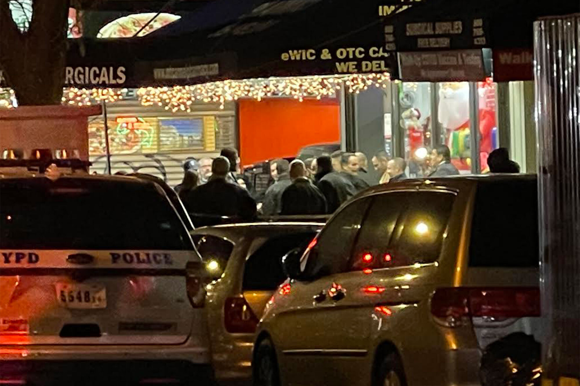 Scene at two officers shot at e187th st and Beaumont Ave in Bronx on Nov. 24, 2021