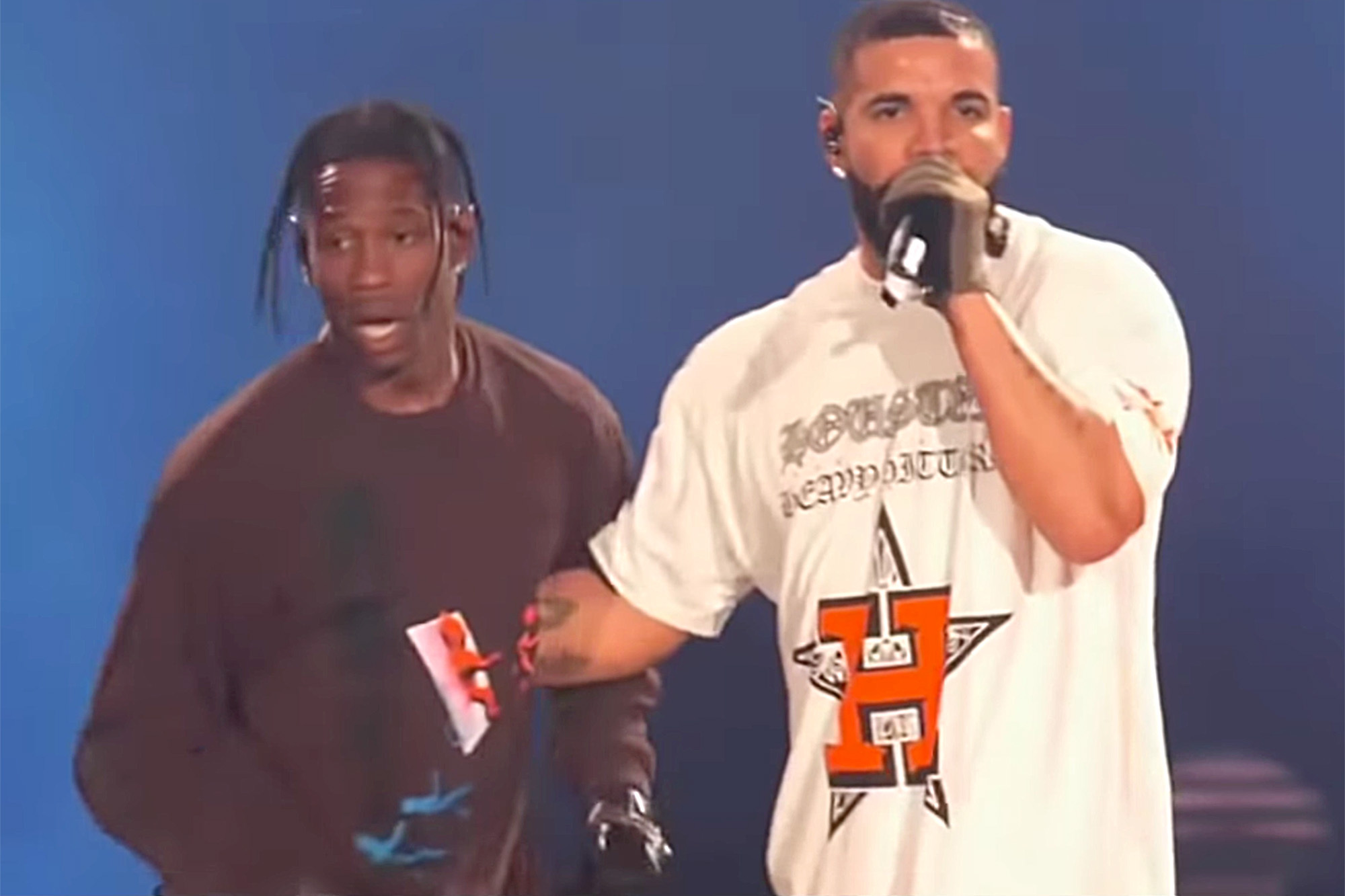 Travis Scott SICKO MODE performance at Astrofest 2021 with Drake.