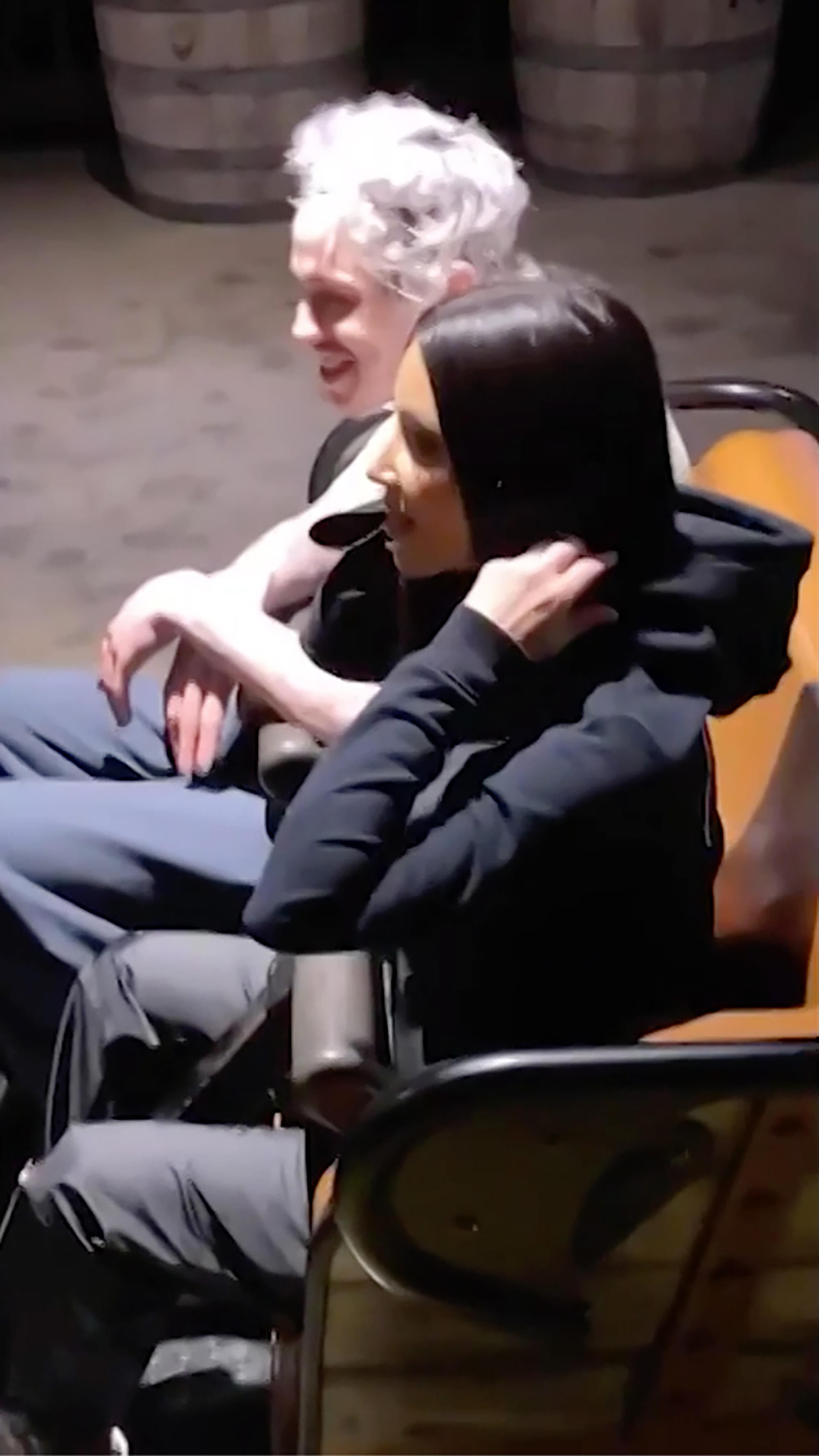 Pete Davidson and Kim Kardashian photographed at Knott’s Berry Farm.