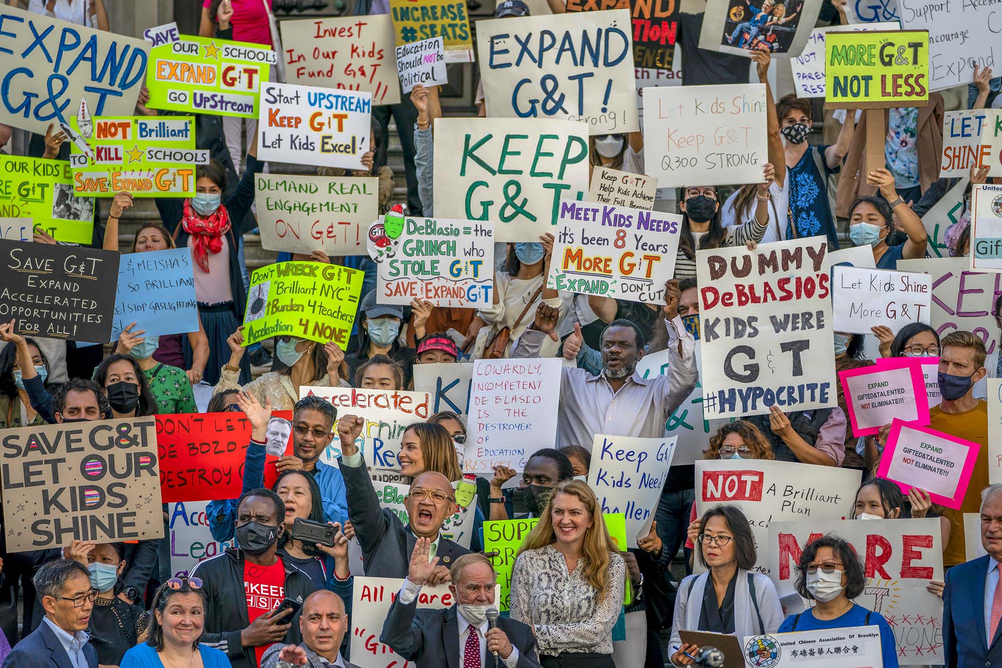 Gifted and Talented protesters