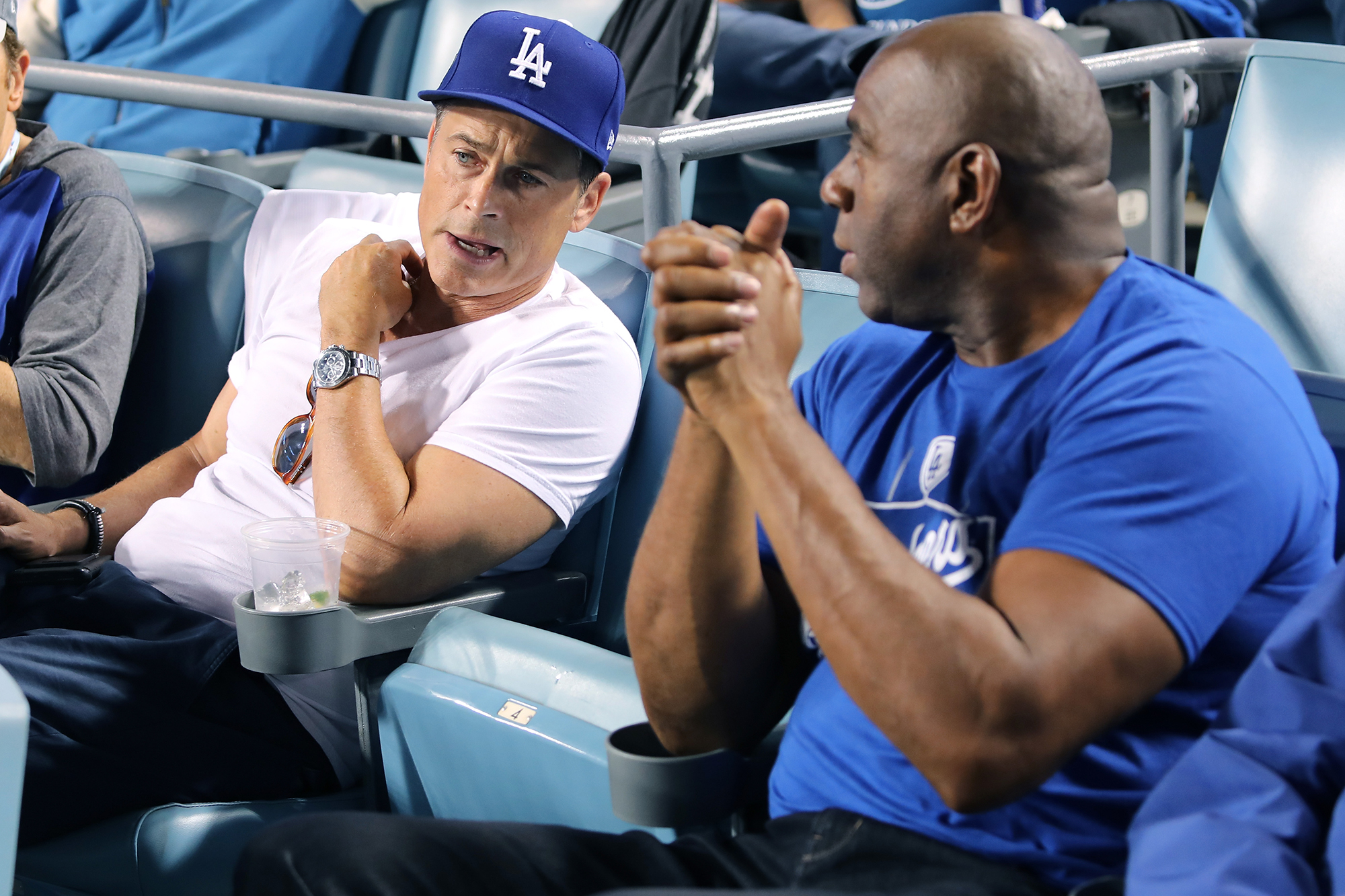 Rob Lowe and Magic Johnson are close friends.