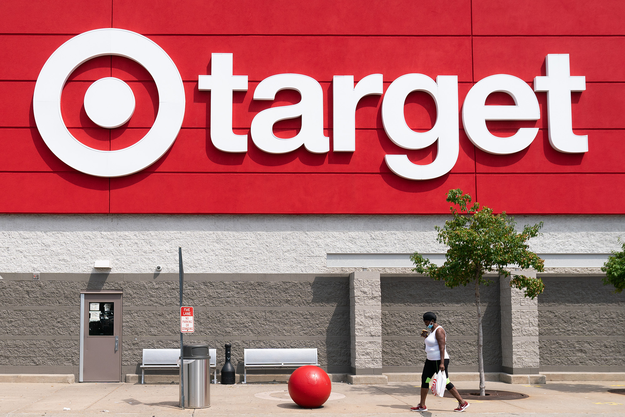 The front entrance of a Target store.