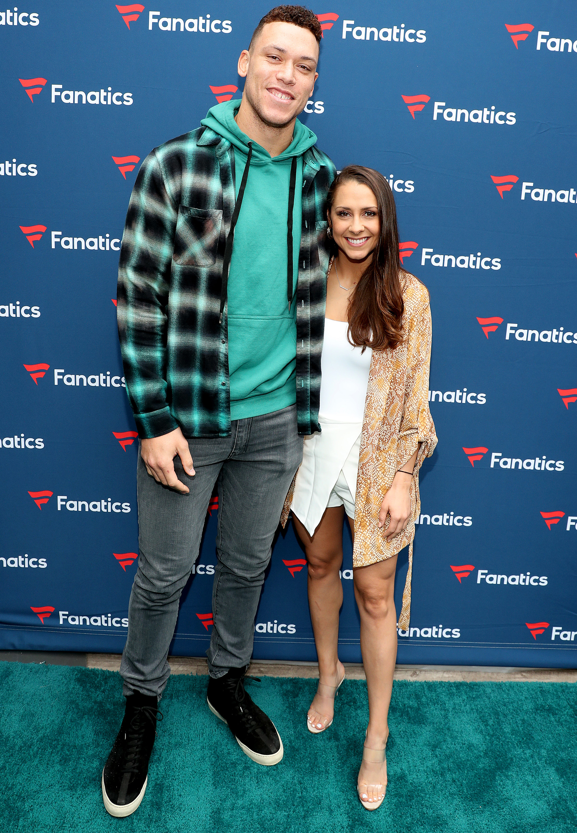 Aaron Judge and Samantha Bracksieck in February 2020.