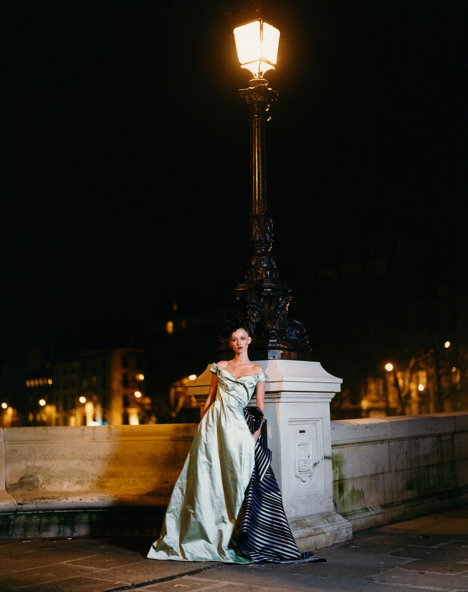 Audrey Marnay in Christian Lacroix couture.