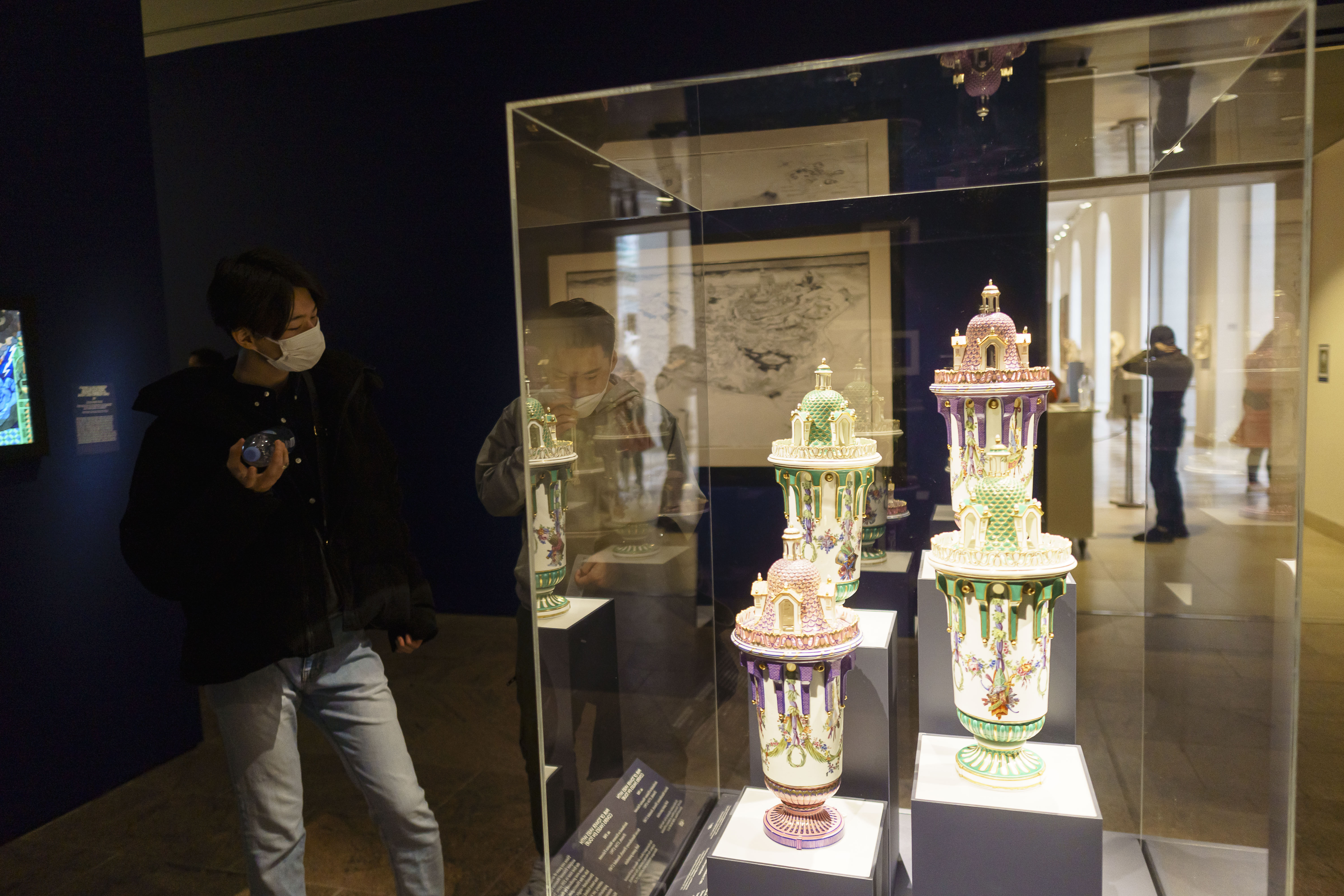 These four Rococo vases, though not a direct influence, have elements that resemble Disney castles.