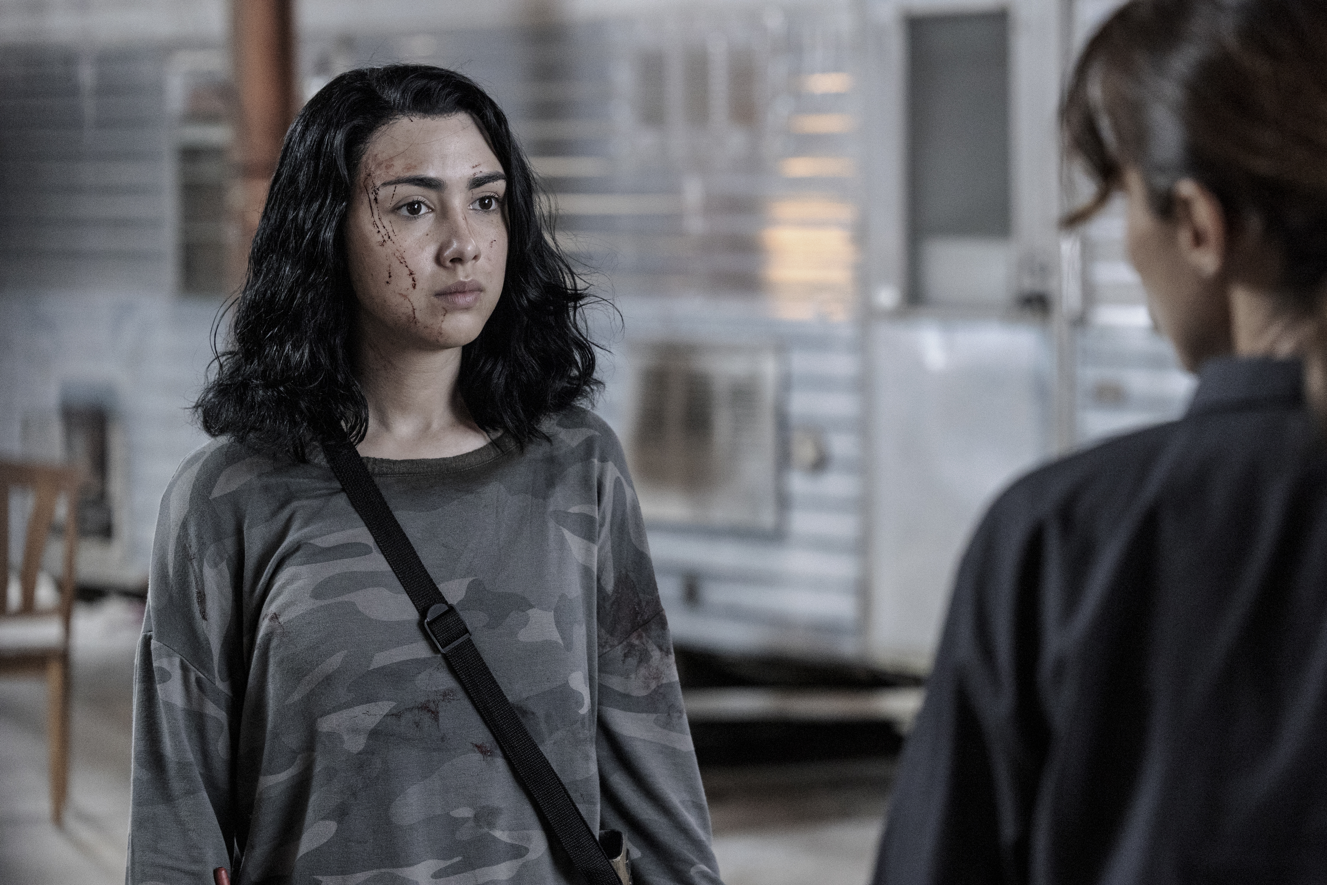 Alexa Mansour as Hope, Annet Mahendru as Huck - The Walking Dead: World Beyond _ Season 2, Episode 10 - Photo Credit: Steve Swisher/AMC