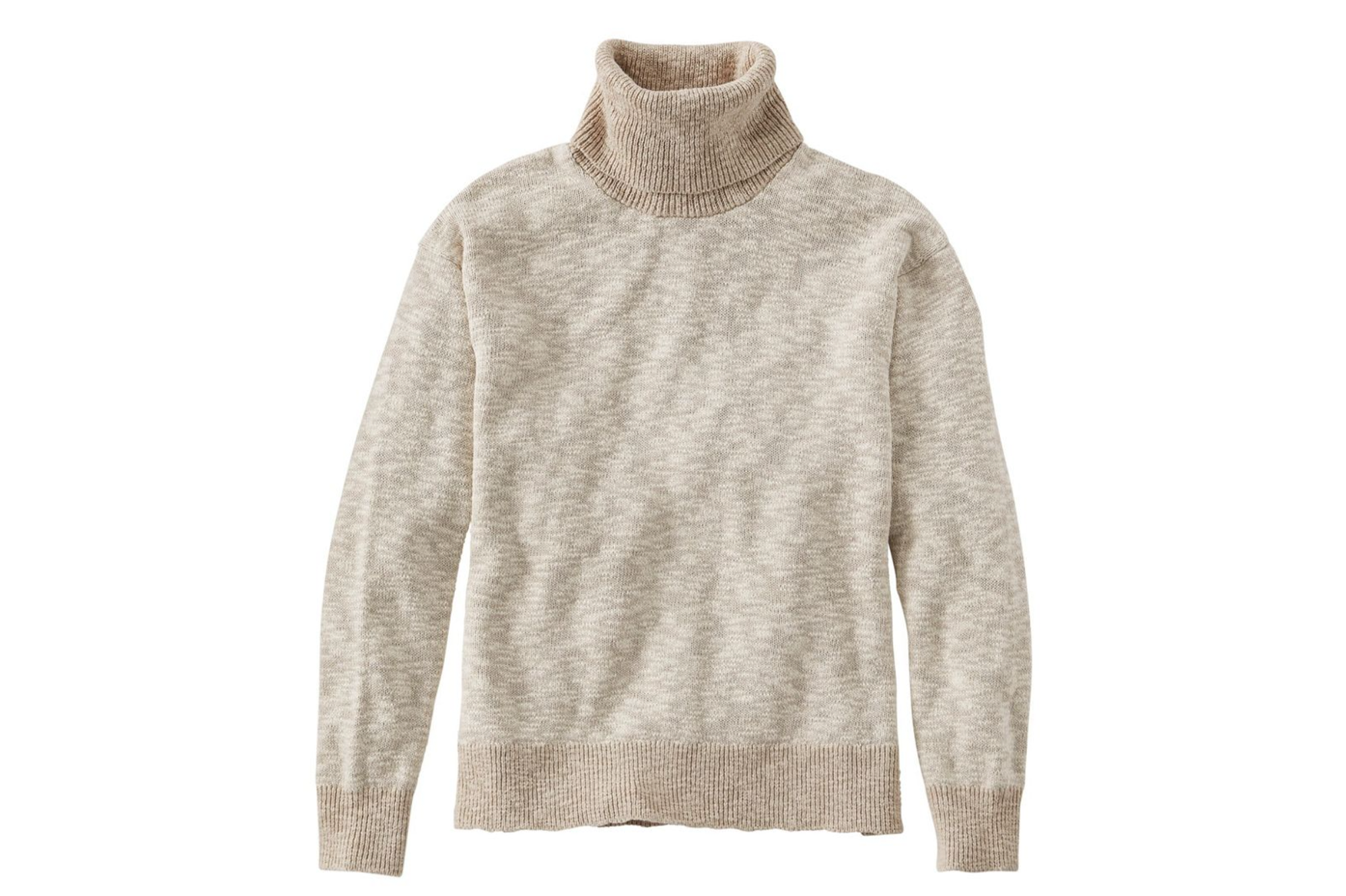 Signature Cotton/Linen Ragg Turtleneck