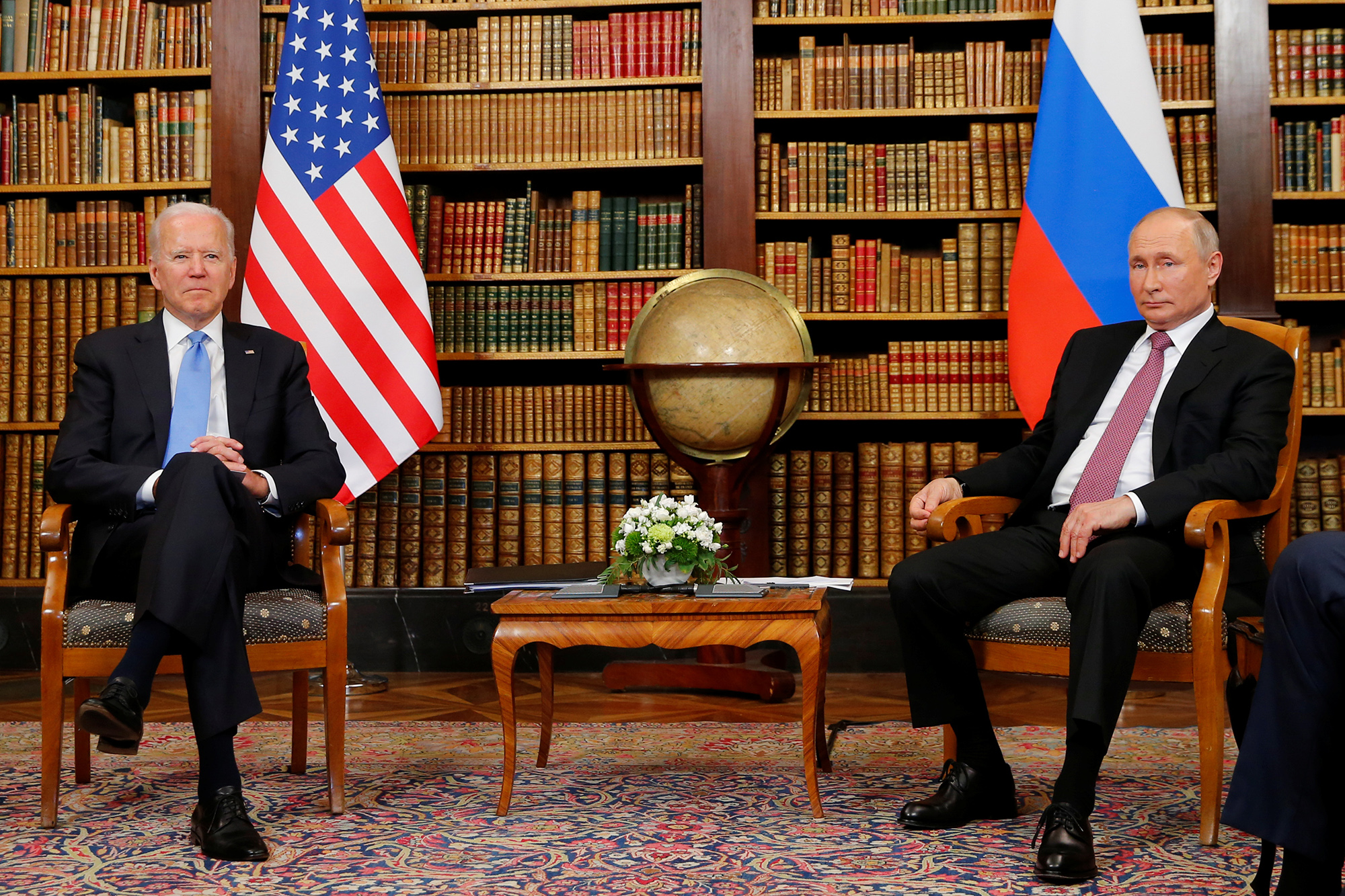 President Joe Biden and Russia's President Vladimir Putin