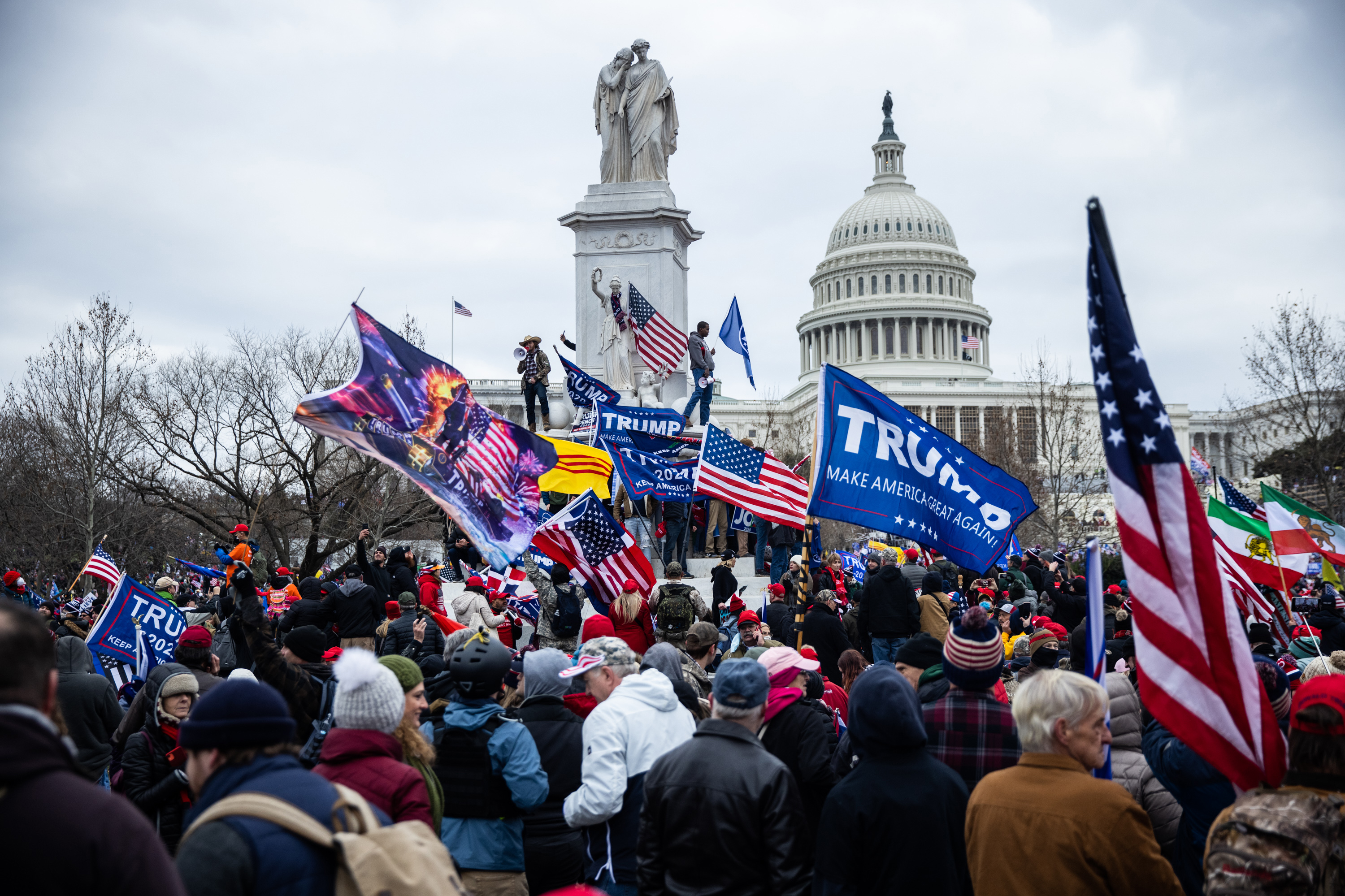 Insurrection was a runner-up for word of the year, following the events of the Capitol riot on January 6, 2021.