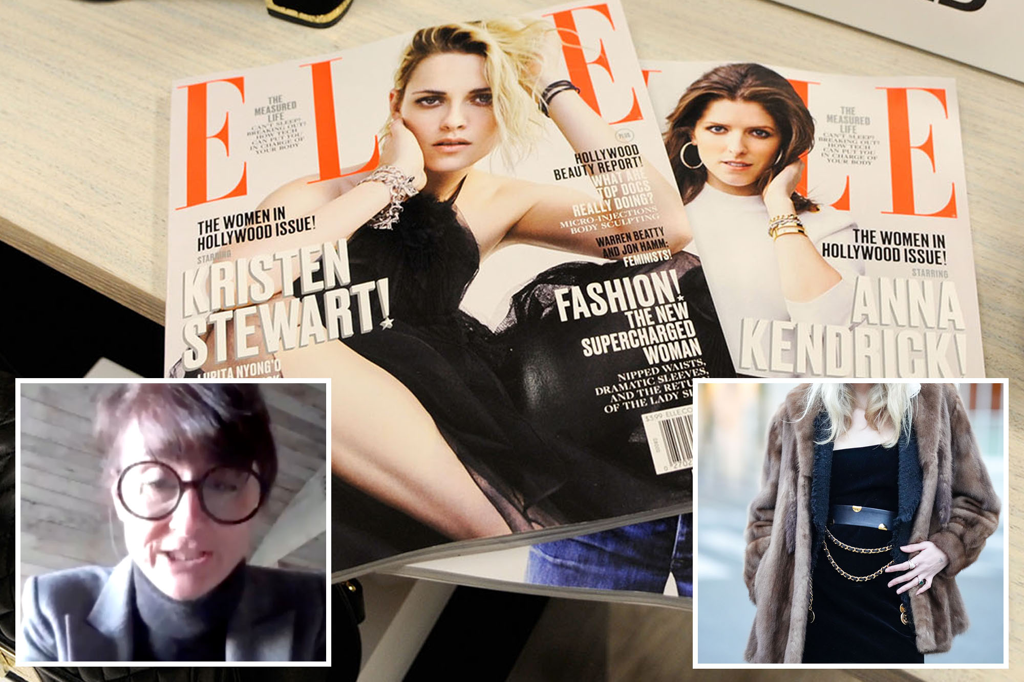 elle magazine fur ban