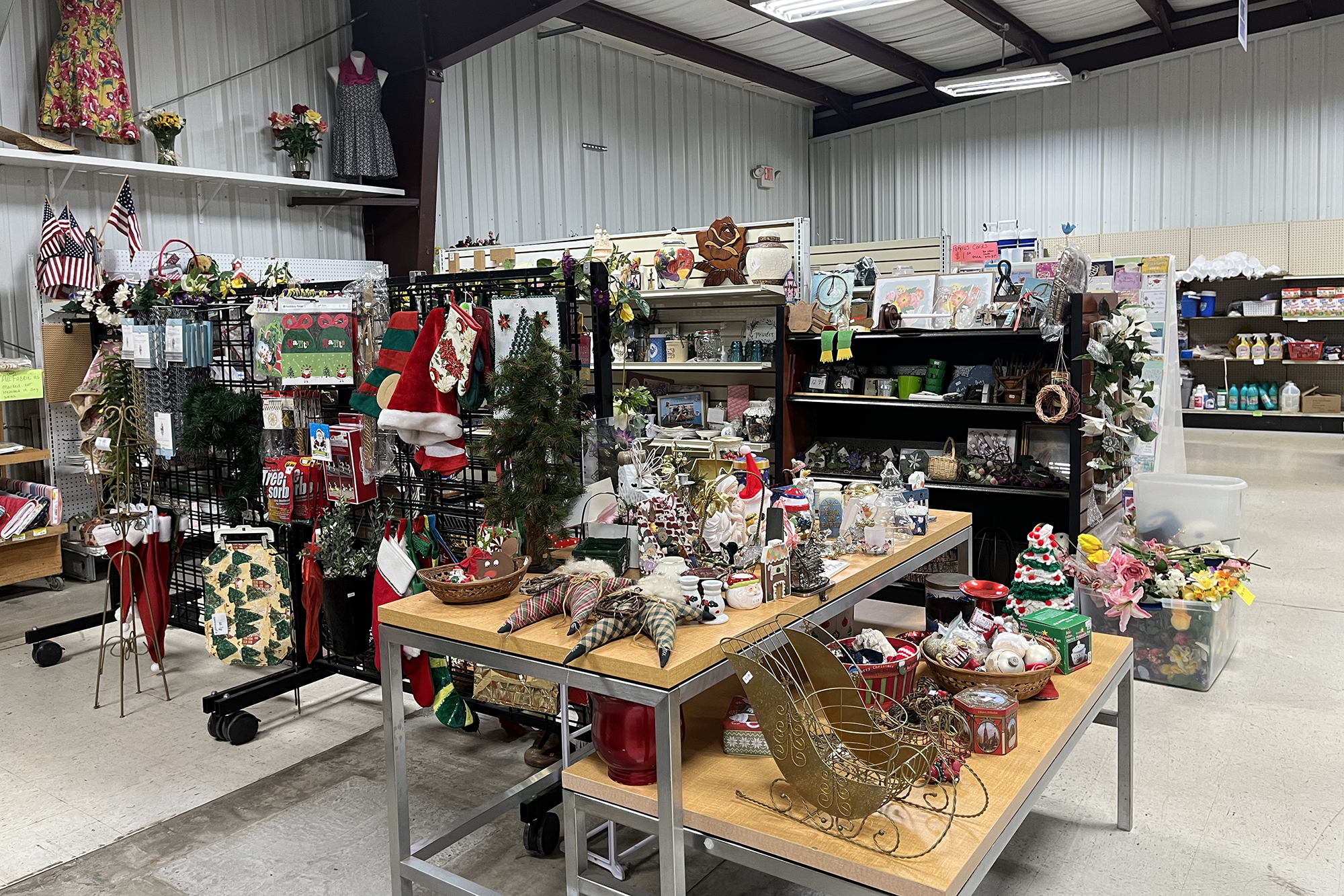 Country Thrift Market sells gently-used clothing, toys and deeply discounted home goods.