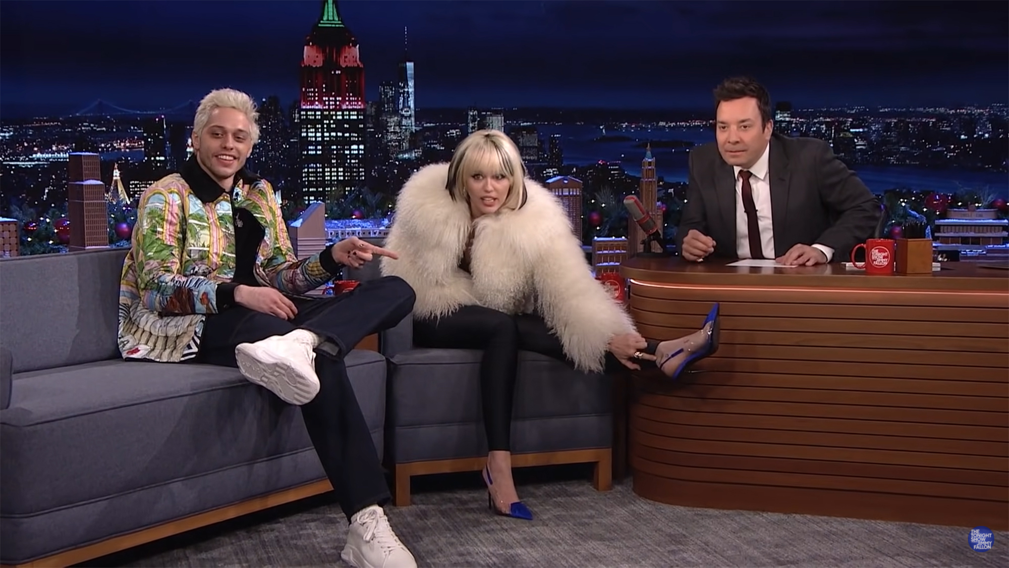 Miley Cyrus and Pete Davidson on the