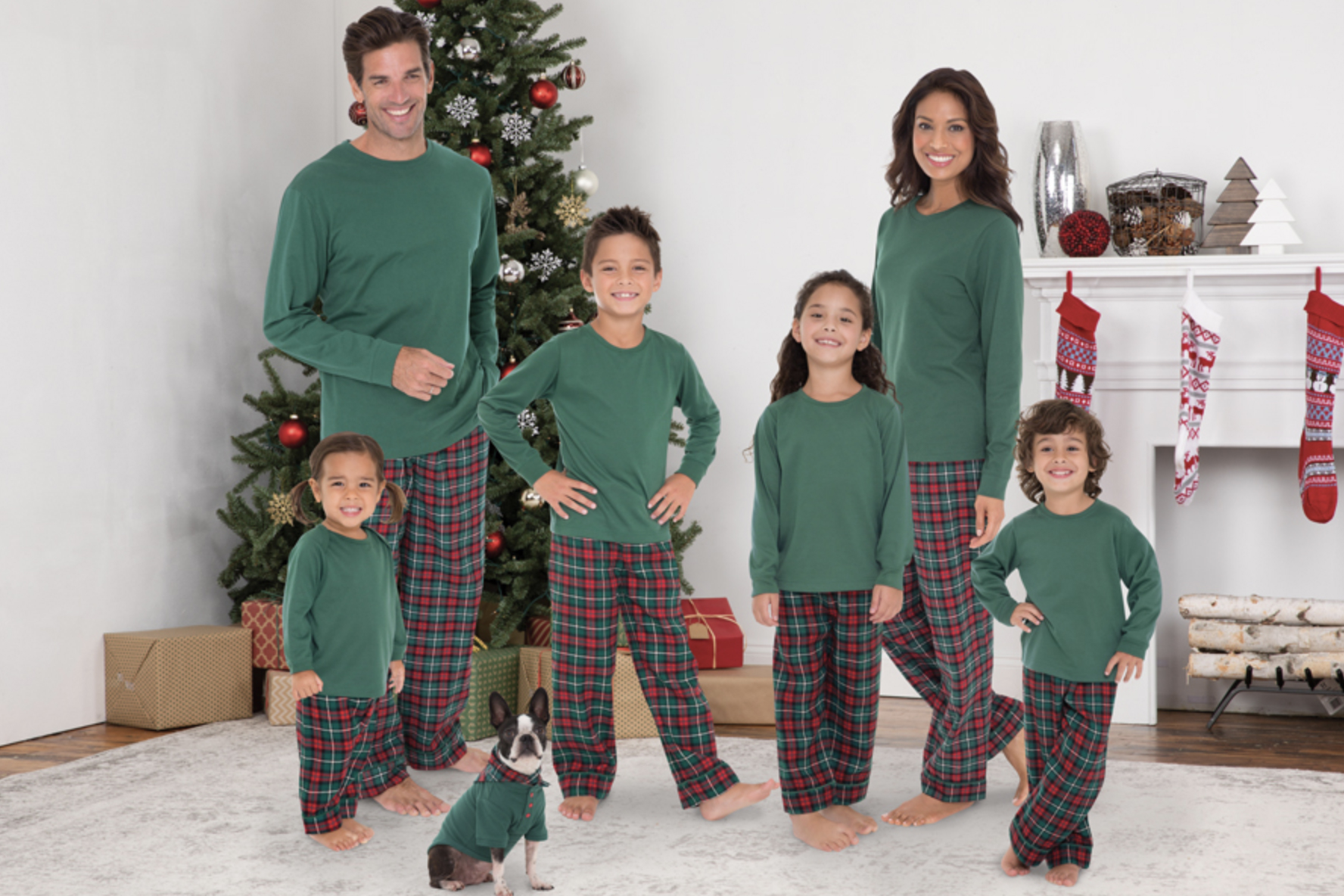 PajamaGram Plaid Matching Family PJs