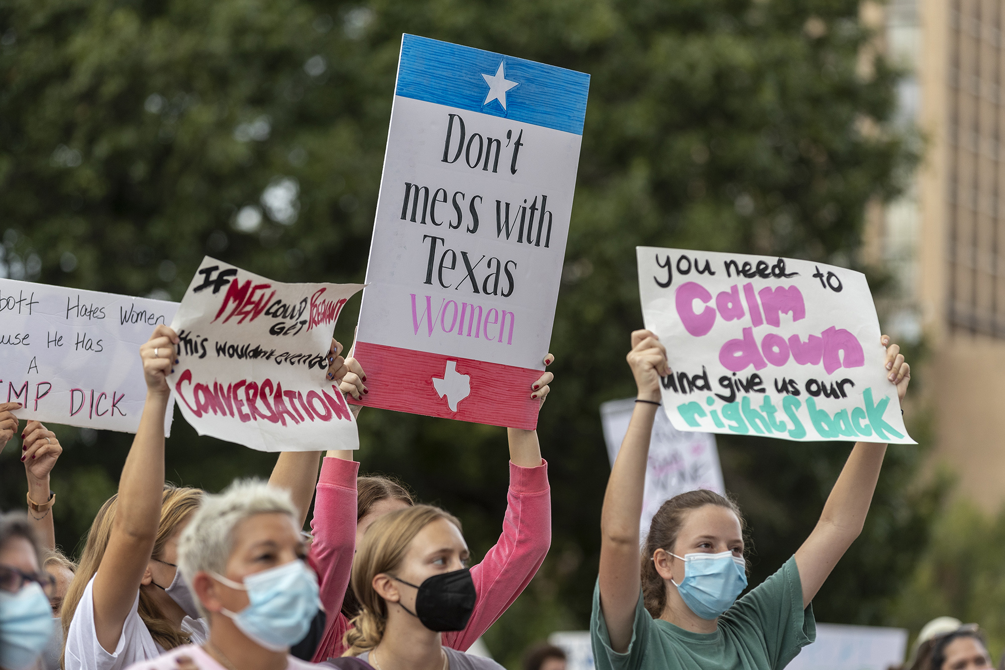 people attend the Women's March ATX rally, at the Texas State Capitol in Austin, Texas